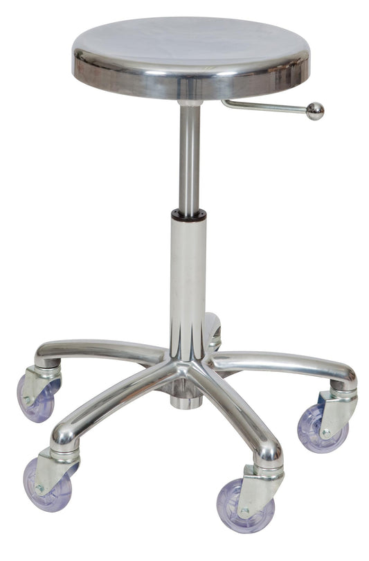 Aluminum Cutting Stool - Chrome Base