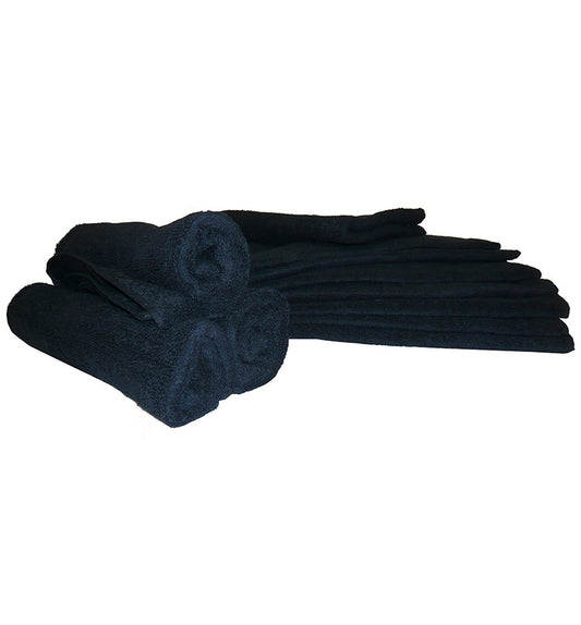 Black Salon Towels