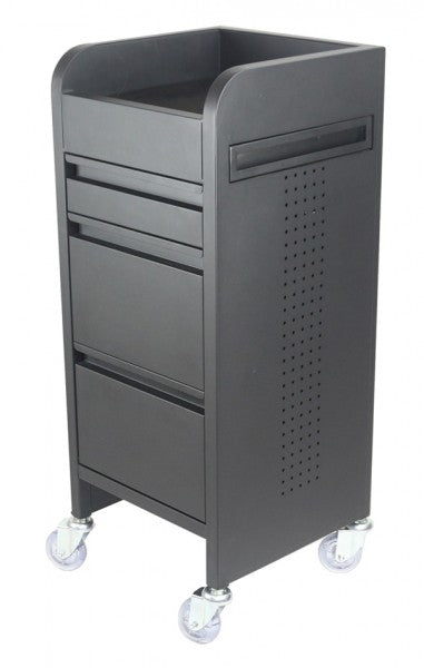 Fusion 4 Drawer Hairdressing Beauty Trolley - Black