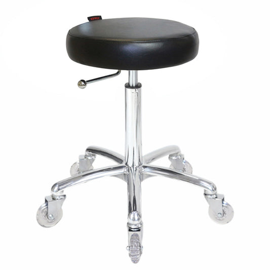 Turbo Black Stool Black - Chrome Base